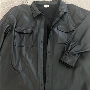 Women’s Black Faux Leather Jacket